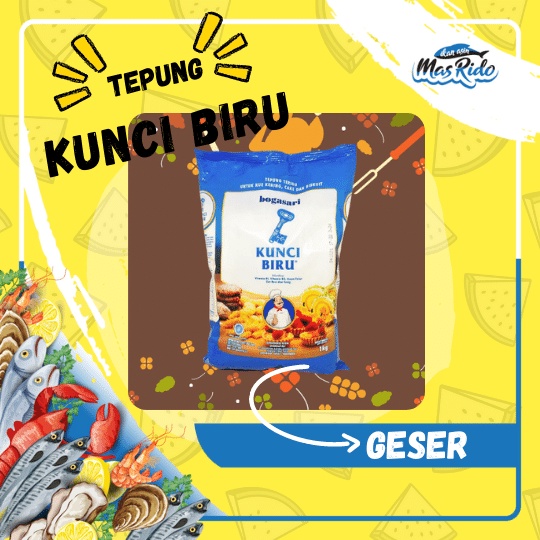 

Tepung Terigu Bogasari Kunci Biru Premium Protein Rendah 1 Kg Murah