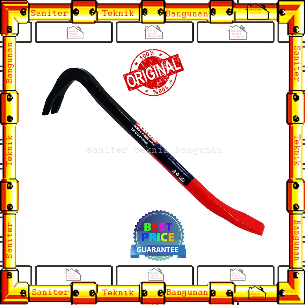 LINGGIS ABUS 18&quot; INCH-ALAT PENCABUT PAKU-CROWBAR 35 cm x 18 mm