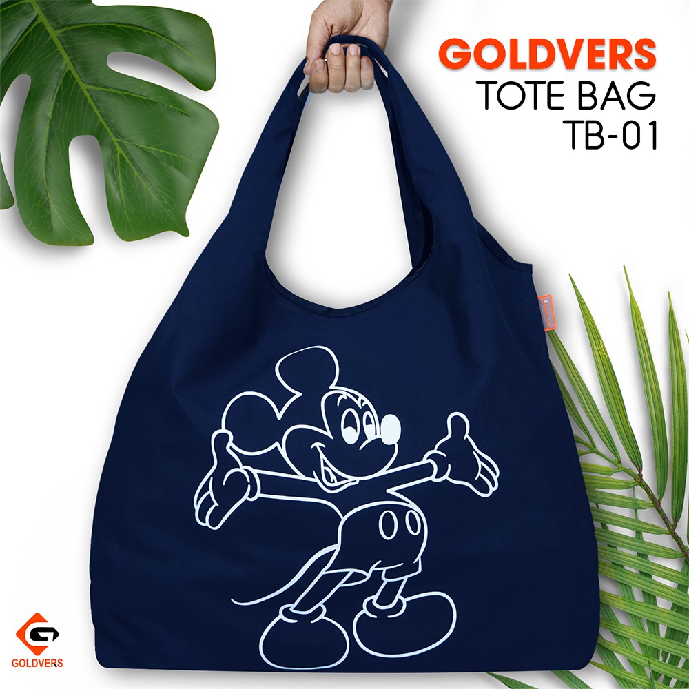 Tote bag model korea  tote bag wanita  tote bag bermotif  tote bag motif mickey  tote bag motif