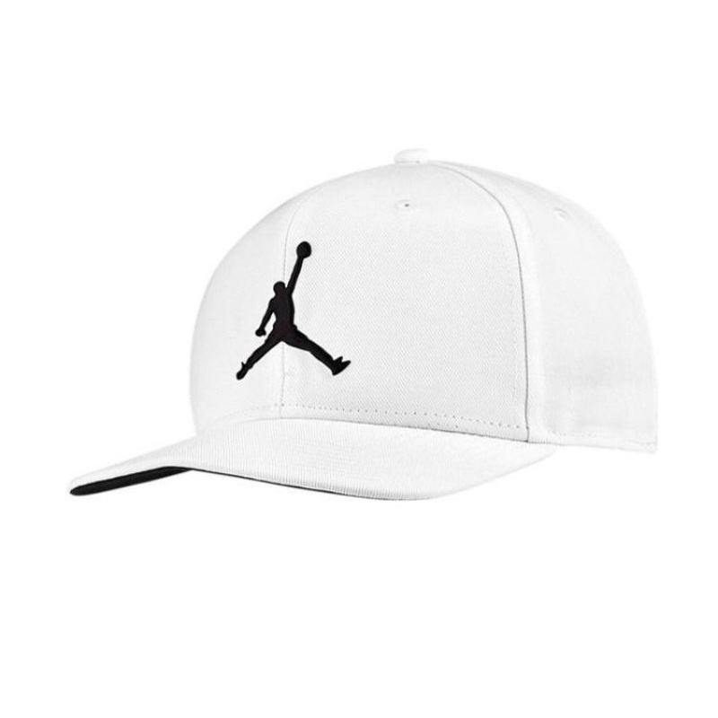 Topi Nike Basketball Jordan Pro Jumpman Snapback (White)