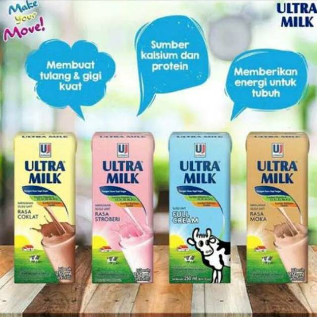 

Susu Ultra Milk 200 Ml Coklat | Stroberi | Fullcream | Taro Isi 24 / KARTON