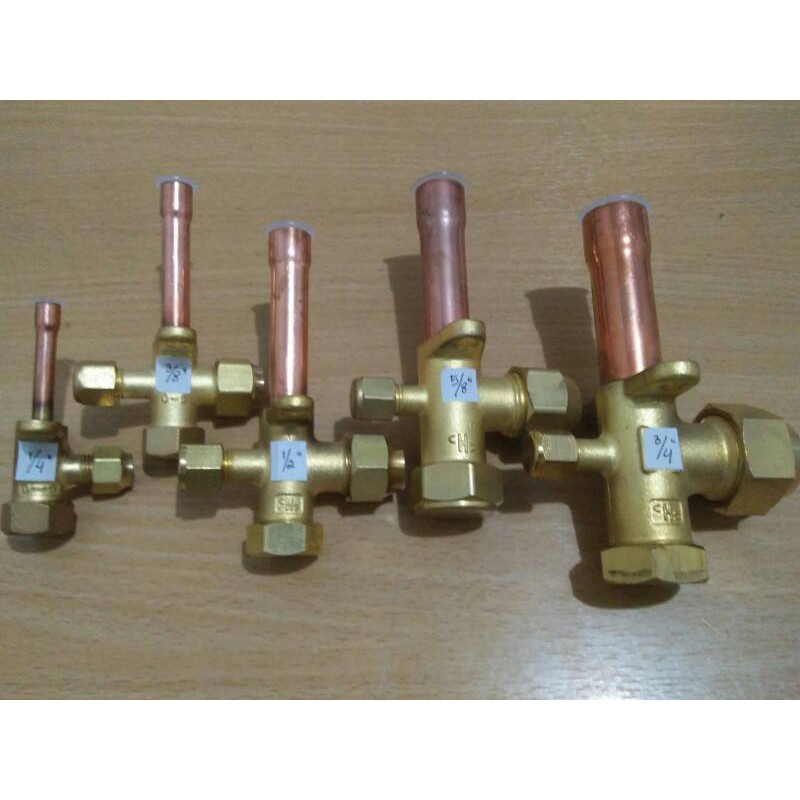 Kran/Valve refrigerant 1/2" Lurus- Outdoor AC