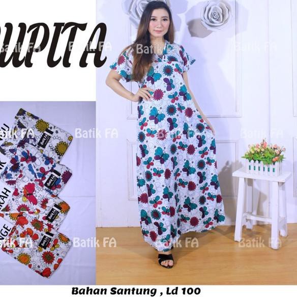 Ready Stock FULAIZAH BATIK - Daster veli cupita dada V bumil santung halus