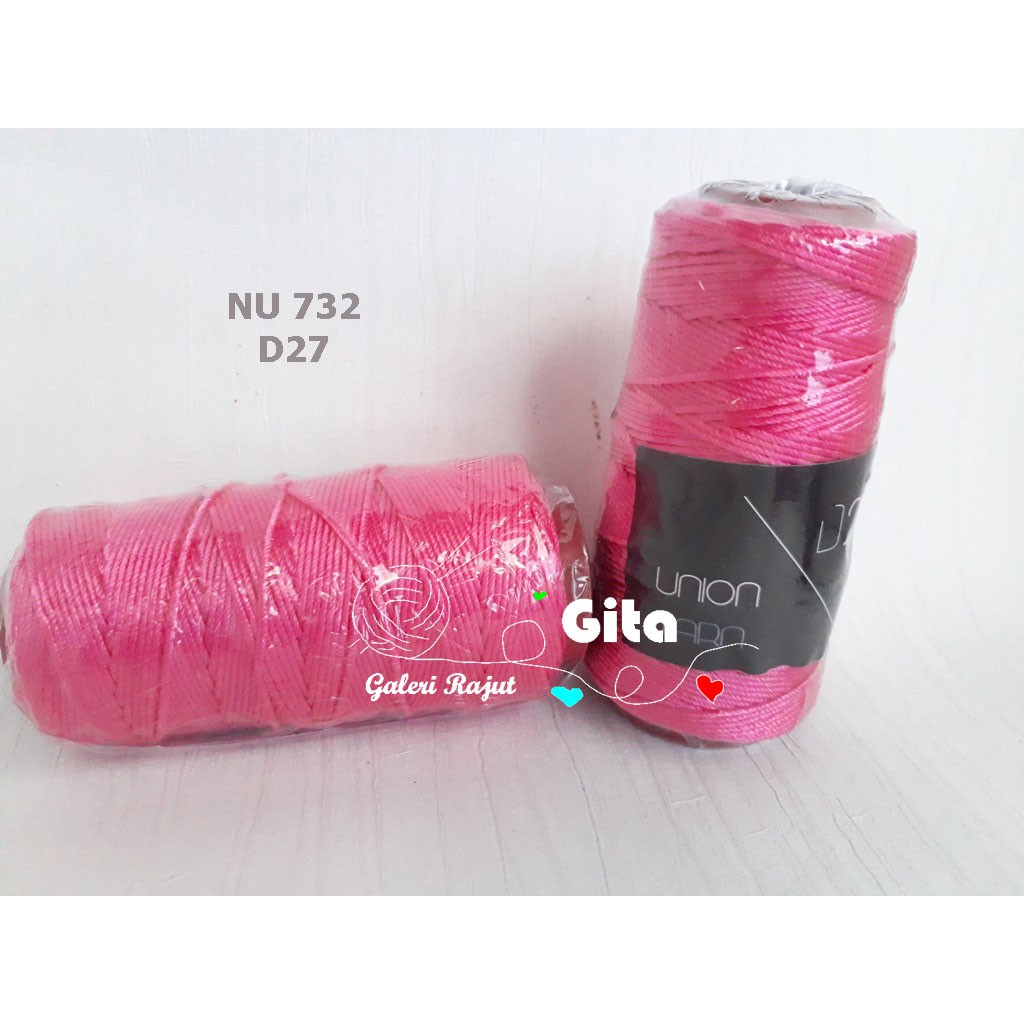 Benang Rajut Nylon Kilap Union Yarn No. 27