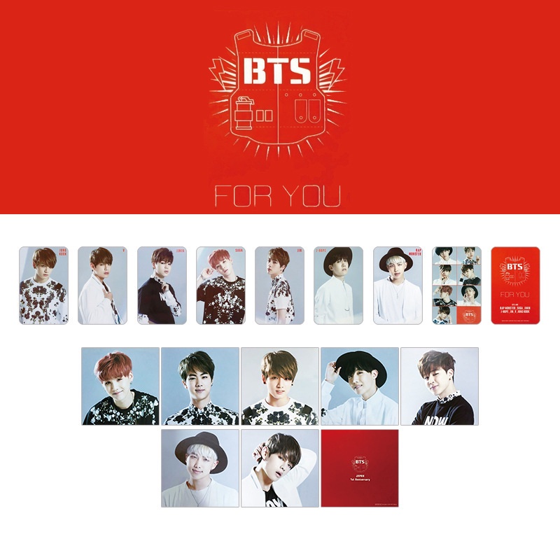 7 / 8pcs / set Kartu Pos Foto BTS Bangtan Boys SUGA JiMin V RM Jin J-Hope Jung Kook