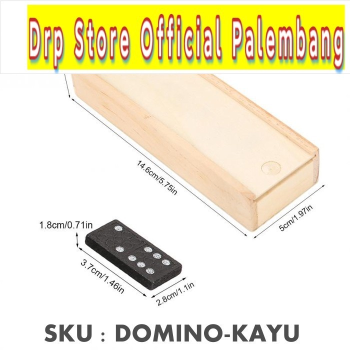 Mainan Domino Gaple Kayu Board Game 28 PCS