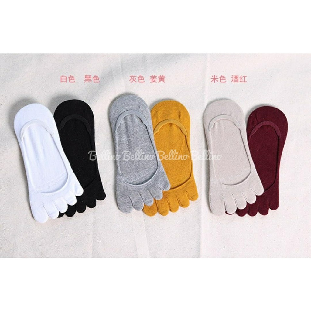 Kaos Kaki 5 Jari Full Hidden Socks Ala Korea Import Premium Unisex Cewe Cowo Kaos kaki telapak kaki