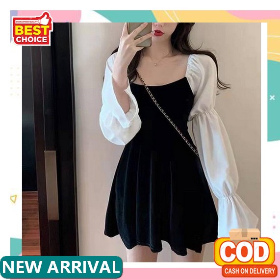 Baju Dress Pesta Wanita Kondangan Moscrepe Tile Dewasa Remaja Terbaru 2022 Kekinian Imlek Natal Kuen