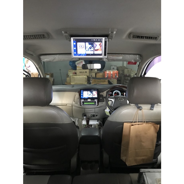 HEADUNIT ANDROID 10 INCHI DAN TV ROOF MONITOR 9 INCHI KHUSUS INNOVA