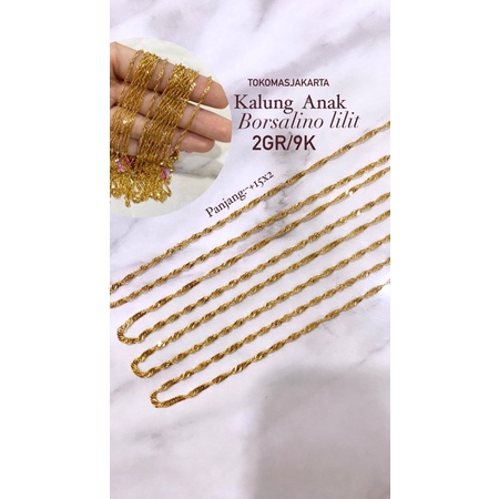 kalung anak borsalino 9k/2gr