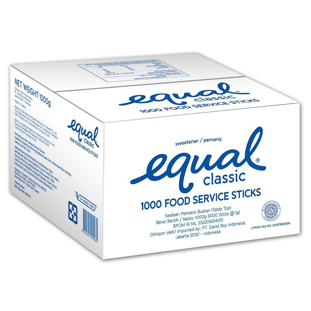 Gula Equal Classic Sweetener 0 kalori - 100 Sticks