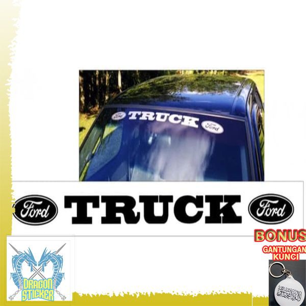 TERMURAH STICKER STIKER FORD TRUCK KACA DEPAN MOBIL TOYOTA PANJANG 80CM Dragon Sticker
