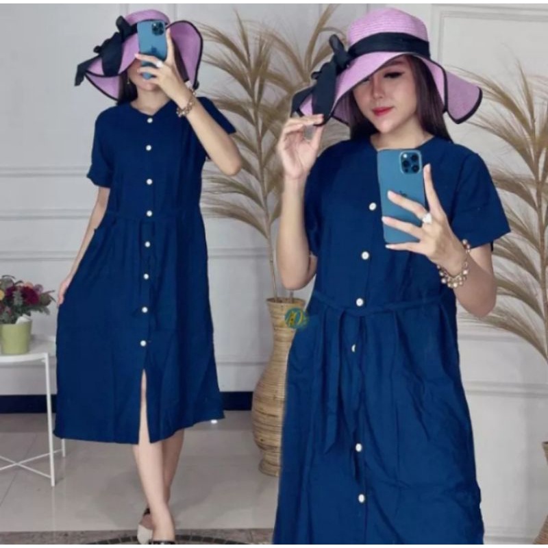 DASTER ANDIN POLOS KANCING DEPAN TALI SAMPING MURAH