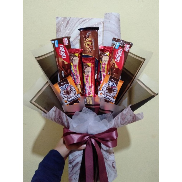 

buket snack mix / buket coklat / buket murah lampung /buket snack lampung/ buket jajan lampung