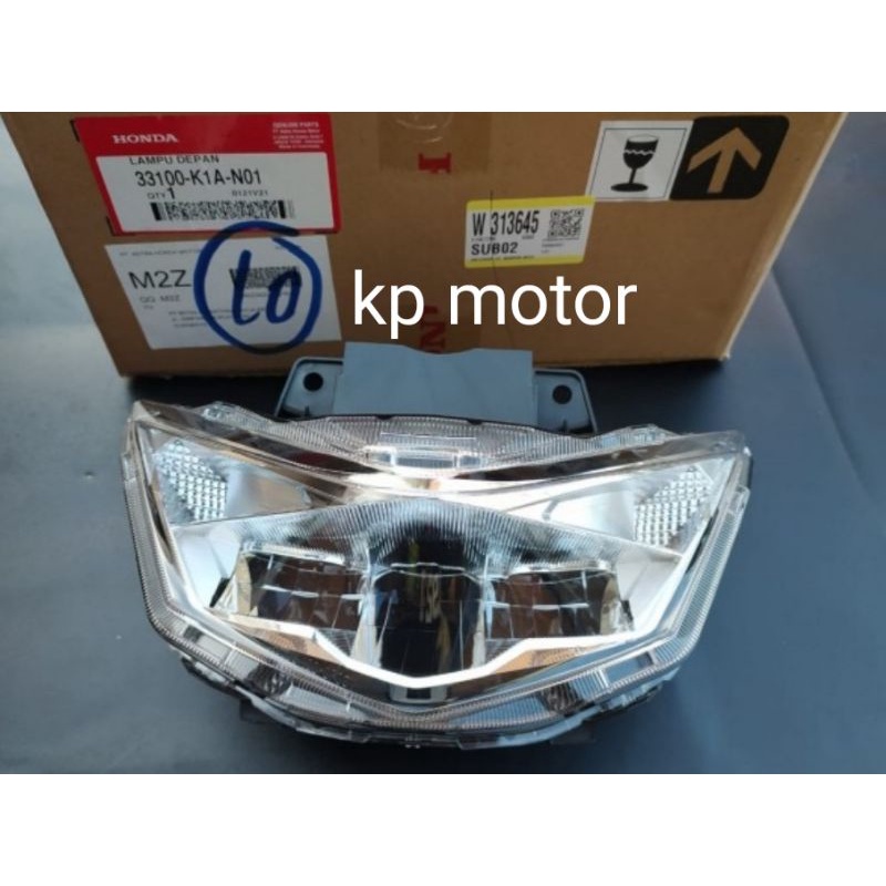 Lampu depan reflektor beat led 2020 ori