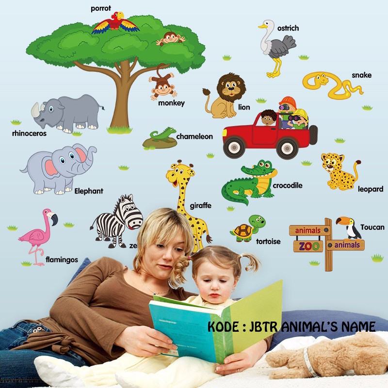 WALLSTICKER WALL WALLSTIKER STICKER STIKER TEMPELAN HIASAN DINDING BINATANG ANIMAL KAMAR RUANG TIDUR ANAK ANAK PREMPUAN COWOK CEWEK DEKORASI RUMAH POHON MOBIL MERAH B 20 TEMPELAN DEKOR DECOR TEMBOK KERAMIK KRAMIK PINTU JENDELA KACA LEMARI