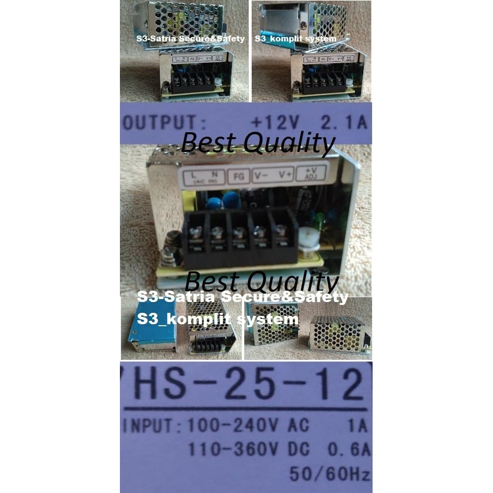 HS 25 12 Power supply switching 12v 2A HSE 12 V 2,1 A Best Quality