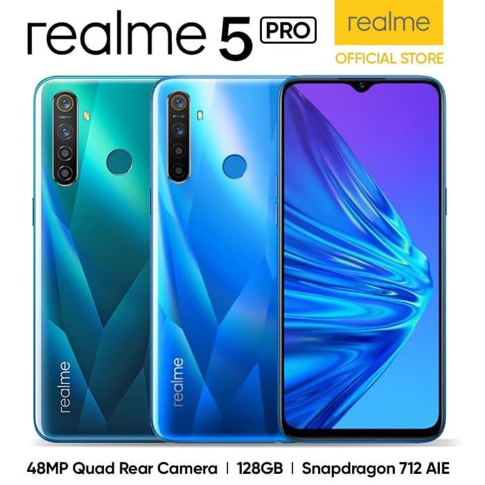 Realme 5 Pro 4/128 &amp; Realme 5 Ram 4GB Internal 128GB Garansi Resmi