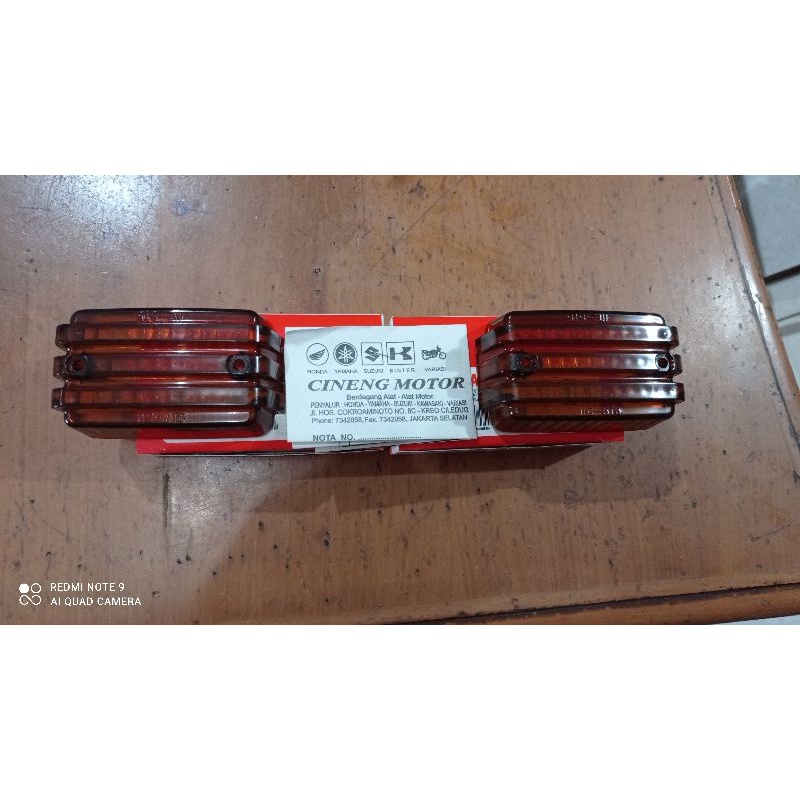 MIKA KACA LAMPU SEN SEIN RX KING COBRA SET ORIGINAL