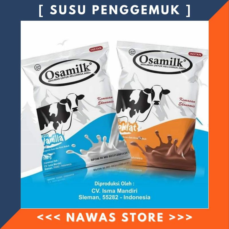 

OSAMILK SUSU SAPI BUBUK MURNI PENGGEMUK BADAN ANAK DAN DEWASA ORIGINAL 500gr