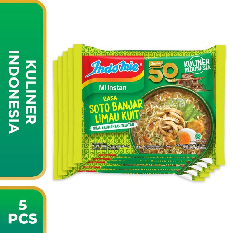 Indomie Soto Banjar Limau Kuit 5 Bungkus