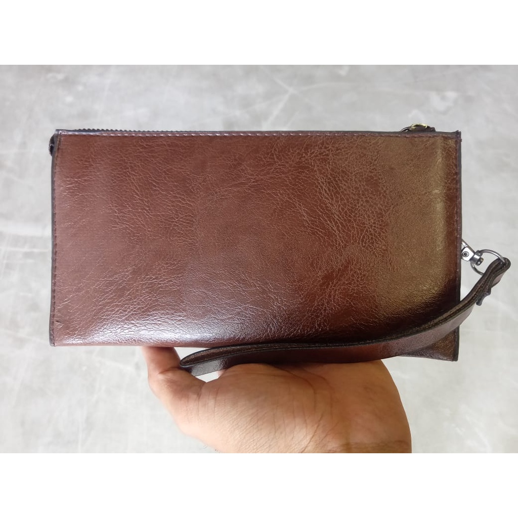 AND D24 DOMPET PANJANG PRIA FASHION KOREA STYLE HITS MEN CLUTCH KULIT TERLARIS GROSIR COD IMPORT