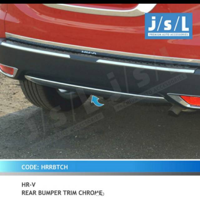 List bumper belakang HRV chrome/ rear bumper trim chrome jsl