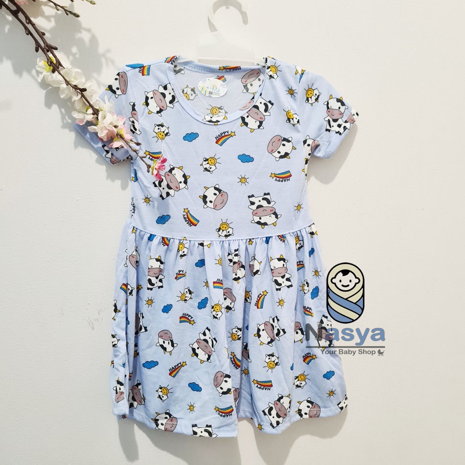 [N-107] Baju Bayi New Born Kombinasi / dress sehari-hari anak perempuan (0-6 bulan)