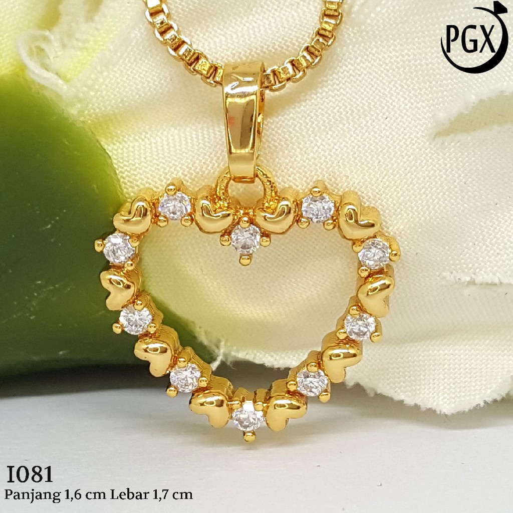 PGX Liontin Kalung Xuping Wanita Aksesoris Fashion Perhiasan Lapis Emas  - I081