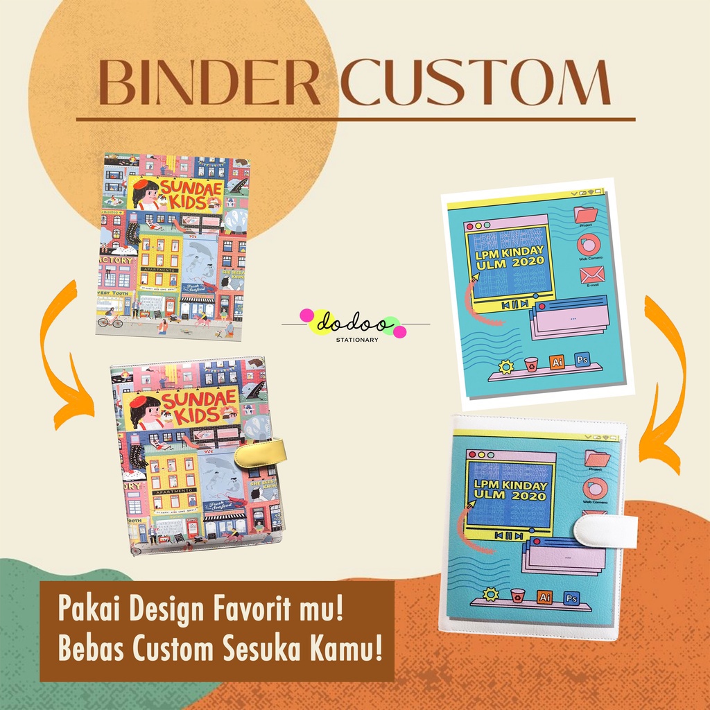 

BINDER &HPO CUSTOM A6/A5/B5 6 RING, 20RING dan 26RING FREE KERTAS DAN PULPEN by Dodoo