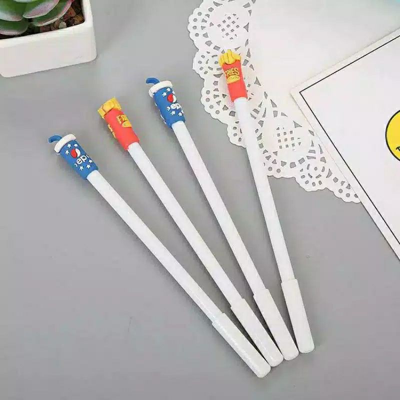 

Pulpen Gel Pen Drink & Food Lucu Unik Lat Tulis Stationery