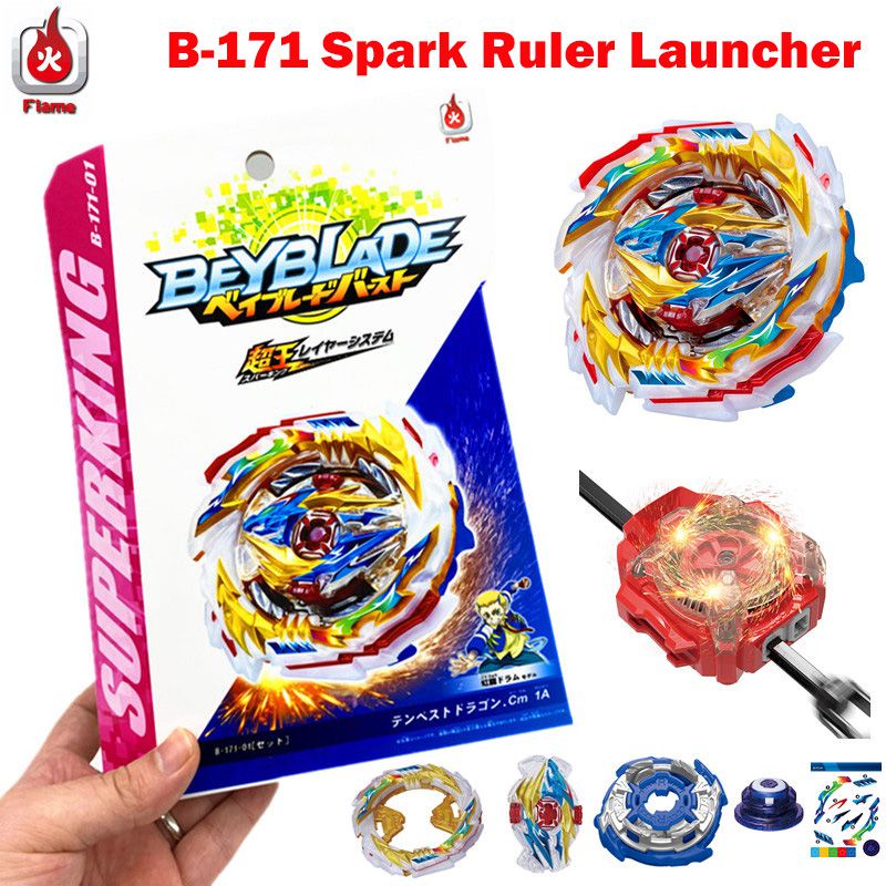 Dragon ・Cm・1A ・Single Superking ・B-171 ・Tempest Beyblade Full Peluncur Taman