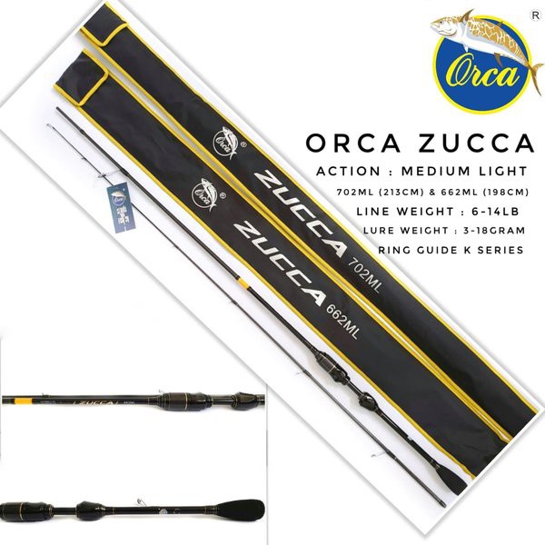 joran pancing carbon orca zucca 702 ML murah laris semarang