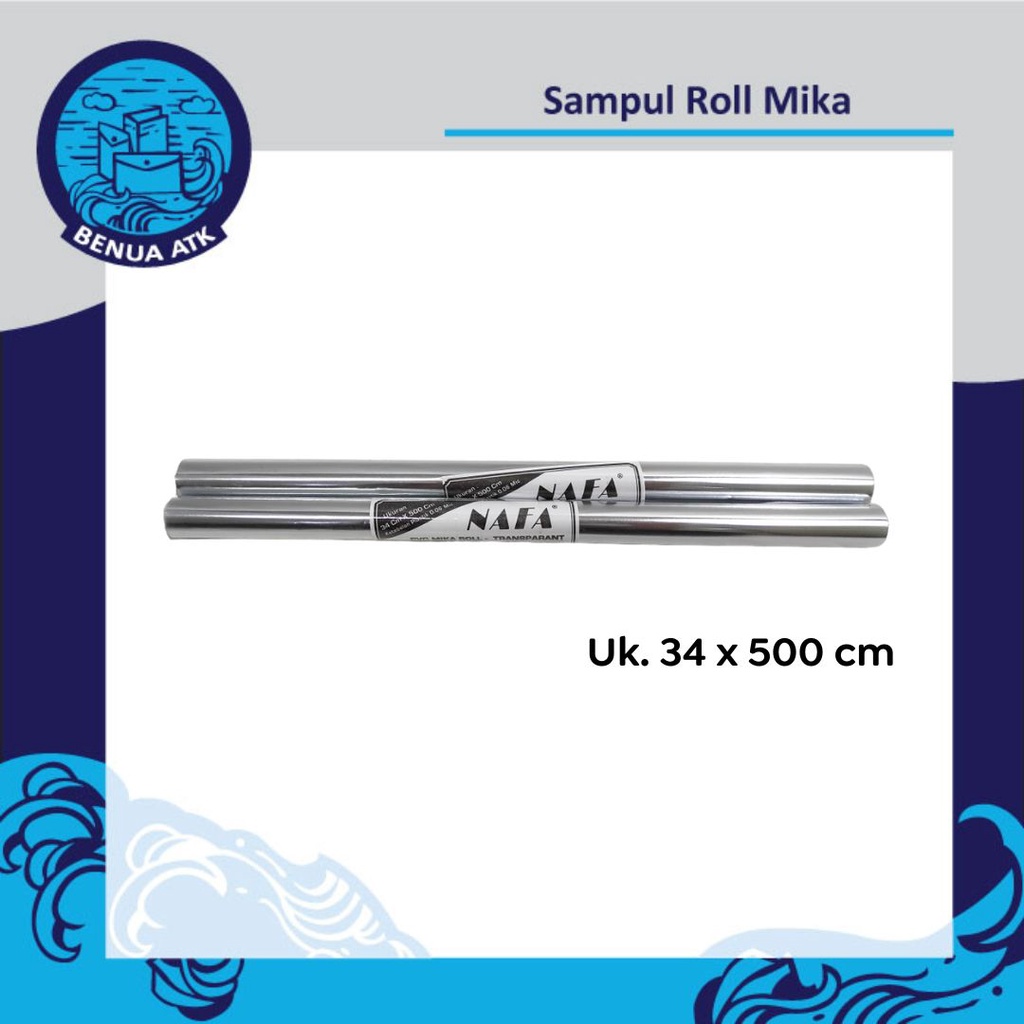 

Sampul Buku Plastik Roll Mika NAFA [34 x 500 cm]