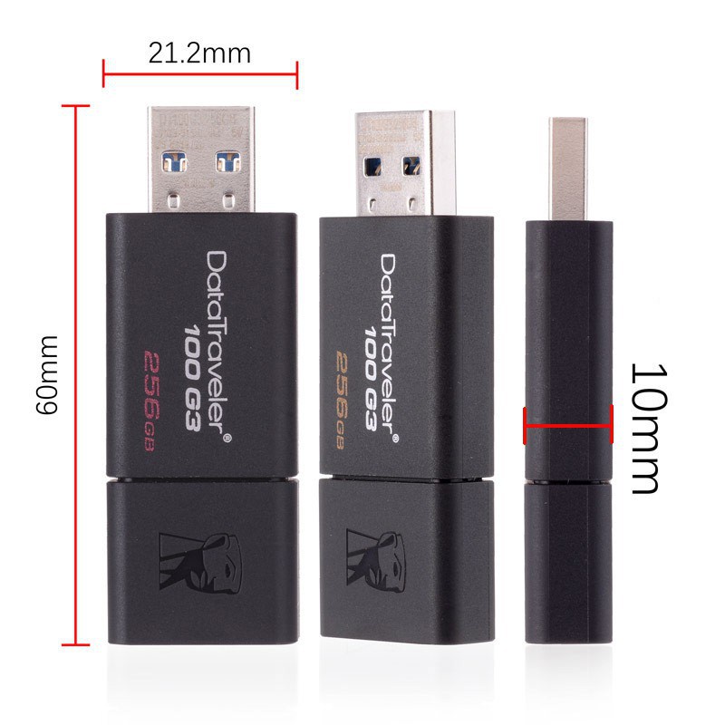 Kingston DataTraveler 100 G3 dt100g3 USB 3.0 Flash Drive (16GB / 32GB / 64GB / 128GB)