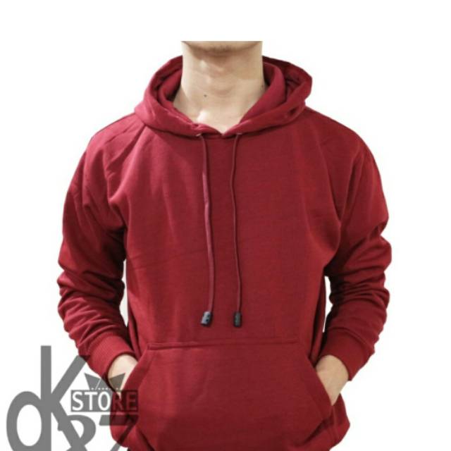 Hoddie Polos Pria Terbaru &gt; Jaket Polos Pria Kupluk