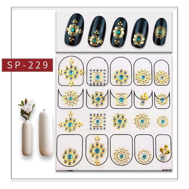 SP Stiker Kuku 3D Gaya Jepang / Korea untuk Nail Art