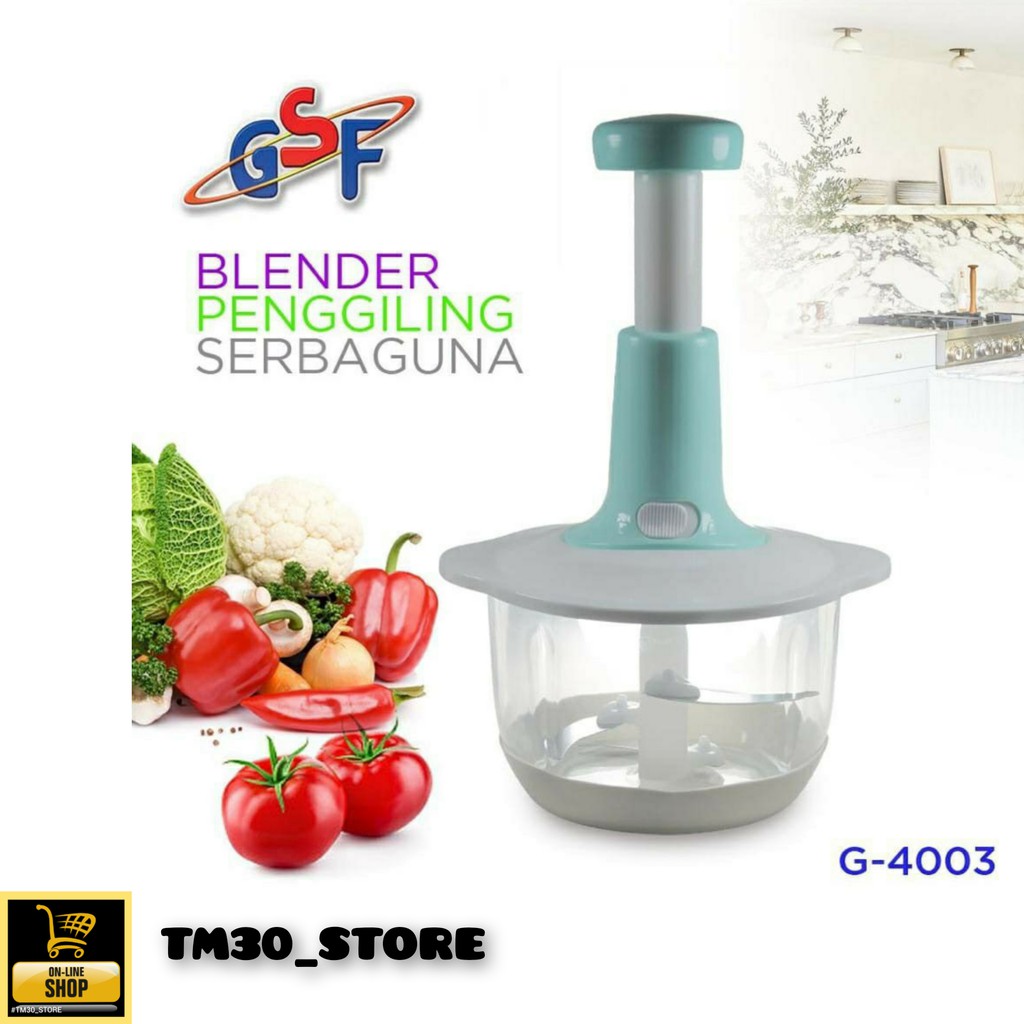 GSF Blender Penggiling Serbaguna GSF Blender Penggiling Daging Manual - Pencacah Bumbu Serbaguna GSF