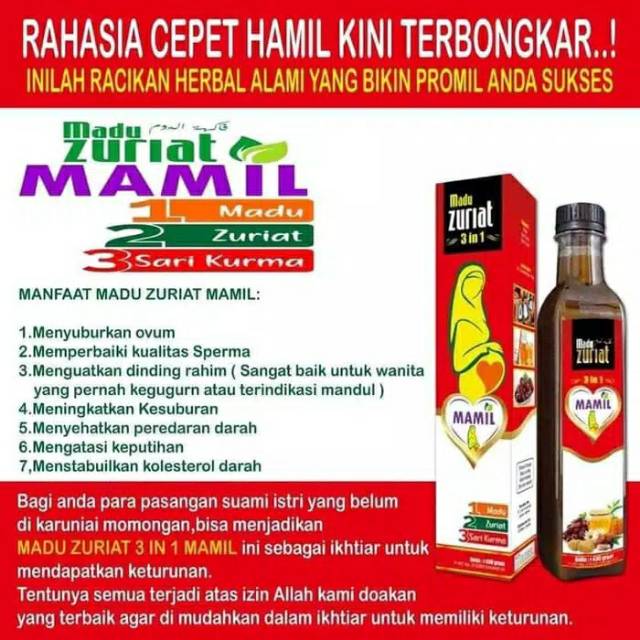 Madu Zuriat Madu Zuriyat Madu Promil Ath-Thoifah Buah Zuriat Juice Zuriat