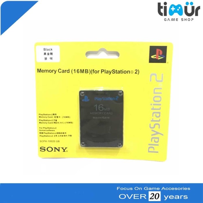Memory Card MC PS2 16MB Warna Hitam ORIGINAL Original original