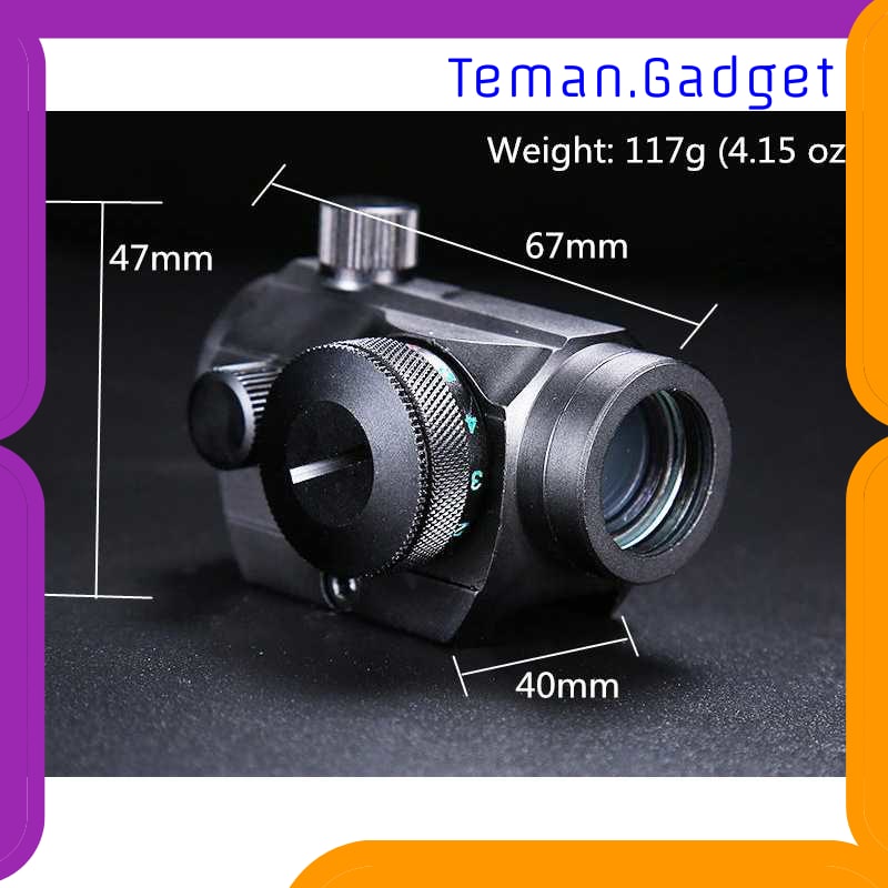 TG-ID032 KEKERAN TEROPONG SENAPAN HOLOGRAPHIC RED GREEN DOT SCOPE 20MM - HD22M1