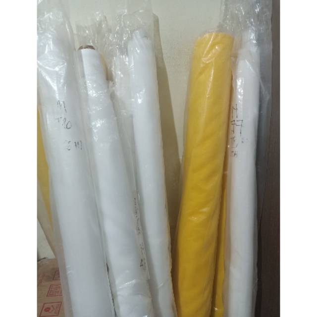 

KAIN MONYL SCREEN SABLON T.90 ( PUTIH ).LEBAR 160 Cm