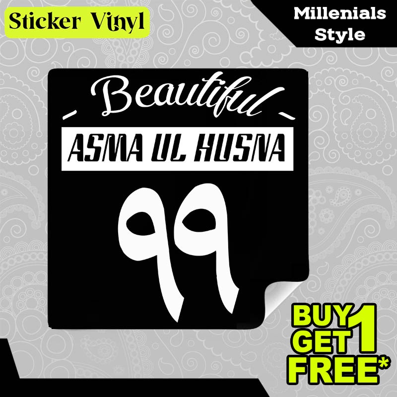 

Stiker Sticker Asma ul Husna 99 Nama Nama ALLAH Desain Keren dan Kekinian Aesthetic Bahan Vinyl Satuan Anti Air