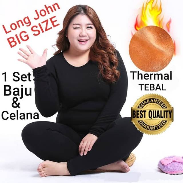 Long John Wanita Big Size Musim Dingin / longjohn / longjon / thermal 03