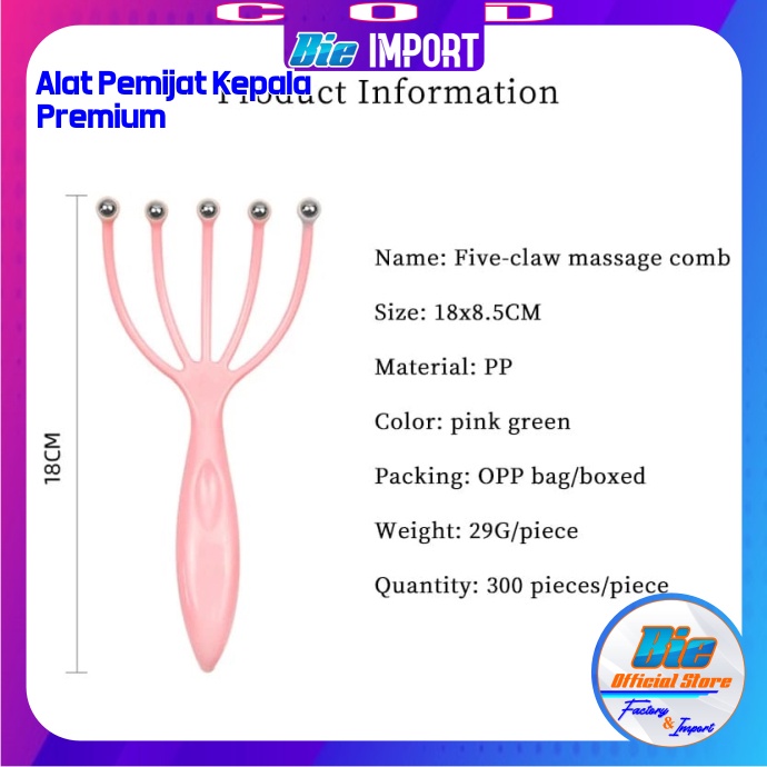 Alat Pemijat Kepala Simple Portable Impor Best Seller