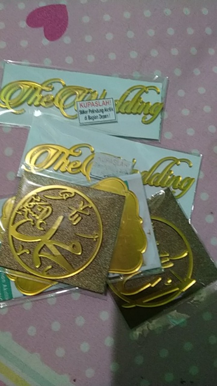 Rs 10 X 2,5 Cm The Wedding Latin Emas / Perak / Mahar / Dekorasi / Seserahan / Scrapbook