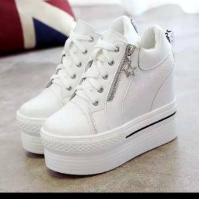 SEPATU KETS WANITA SNEAKERS TINGGI CEWEK CEWE LUCU SANTAI MAIN MALL MURAH MODEL IMPORT KOREA