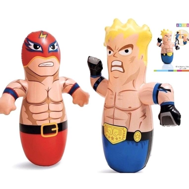 [KODE PRODUK EDFO96579] Mainan Tinju Anak Samsak Petinju Pegulat INTEX 3-D Boxer and Wrestler 44672