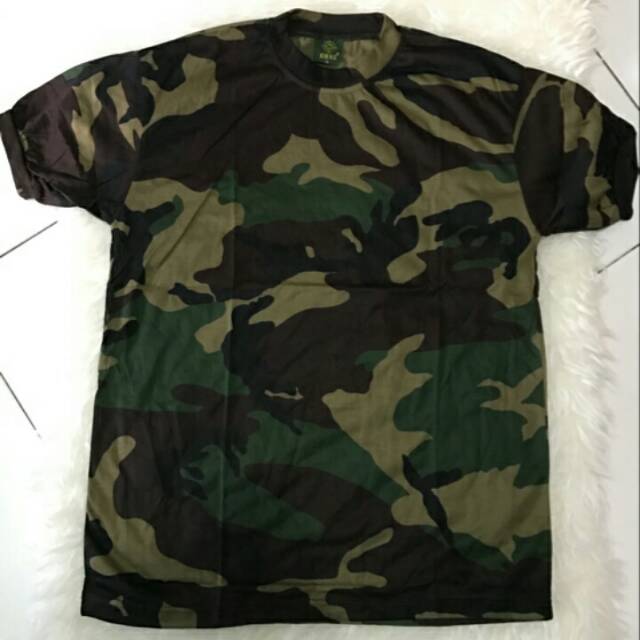 Kaos oblong loreng nato woodland/kaos loreng usa/nato