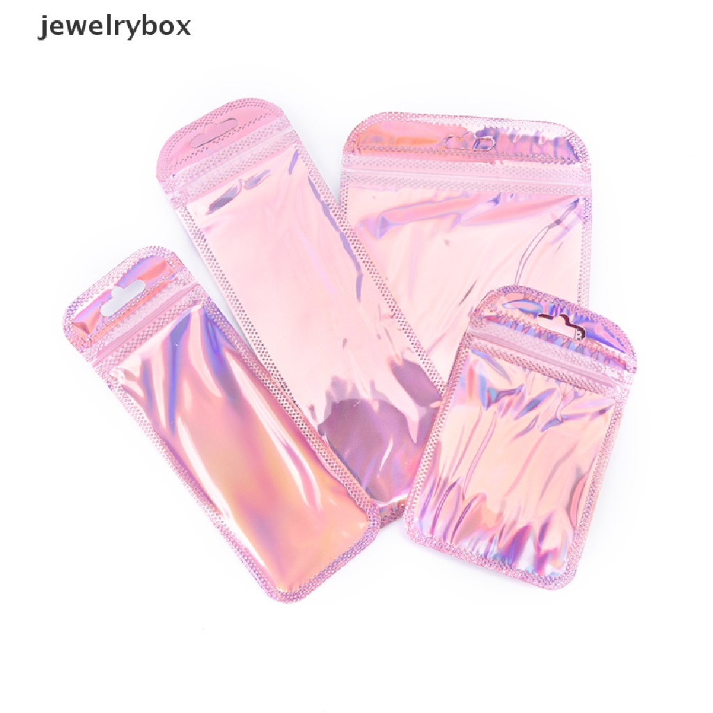 50 Pcs Tas Kemasan Kosmetik Mini 4 Gaya Laser Horaphic